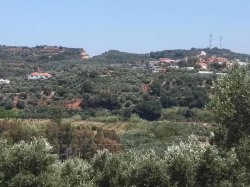 Polemarchi Kreta, Polemarchi: Grundstück in schöner Landschaft mit Meerblick zu verkaufen Grundstück kaufen